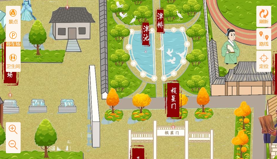 渔洋镇手绘地图景区语音讲解导览系统：智慧景区建设的基石